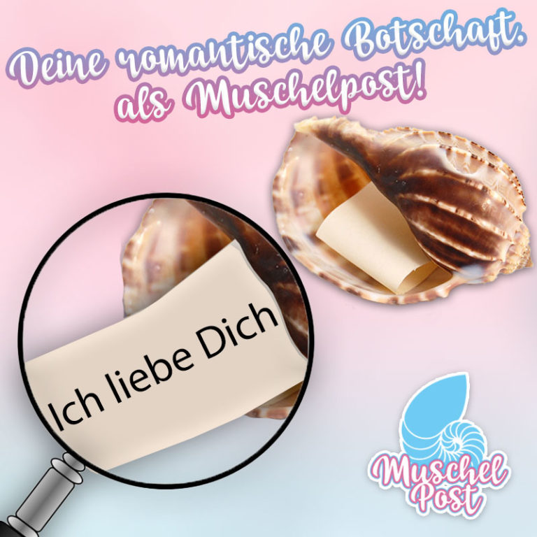 Ich liebe Dich MuschelPostDie Muschel mit geheimer Botschaft